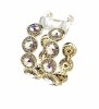 2905 Kolczyki złote pozłacane 14k wiszące Austrian Crystal